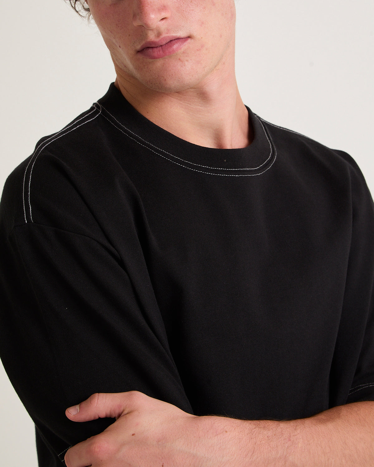 Aspect Crop T-Shirt BLACK