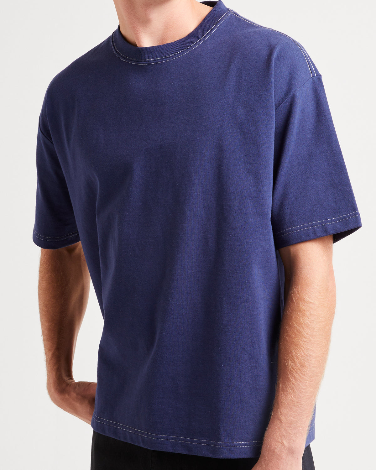 Aspect Crop T-Shirt NAVY