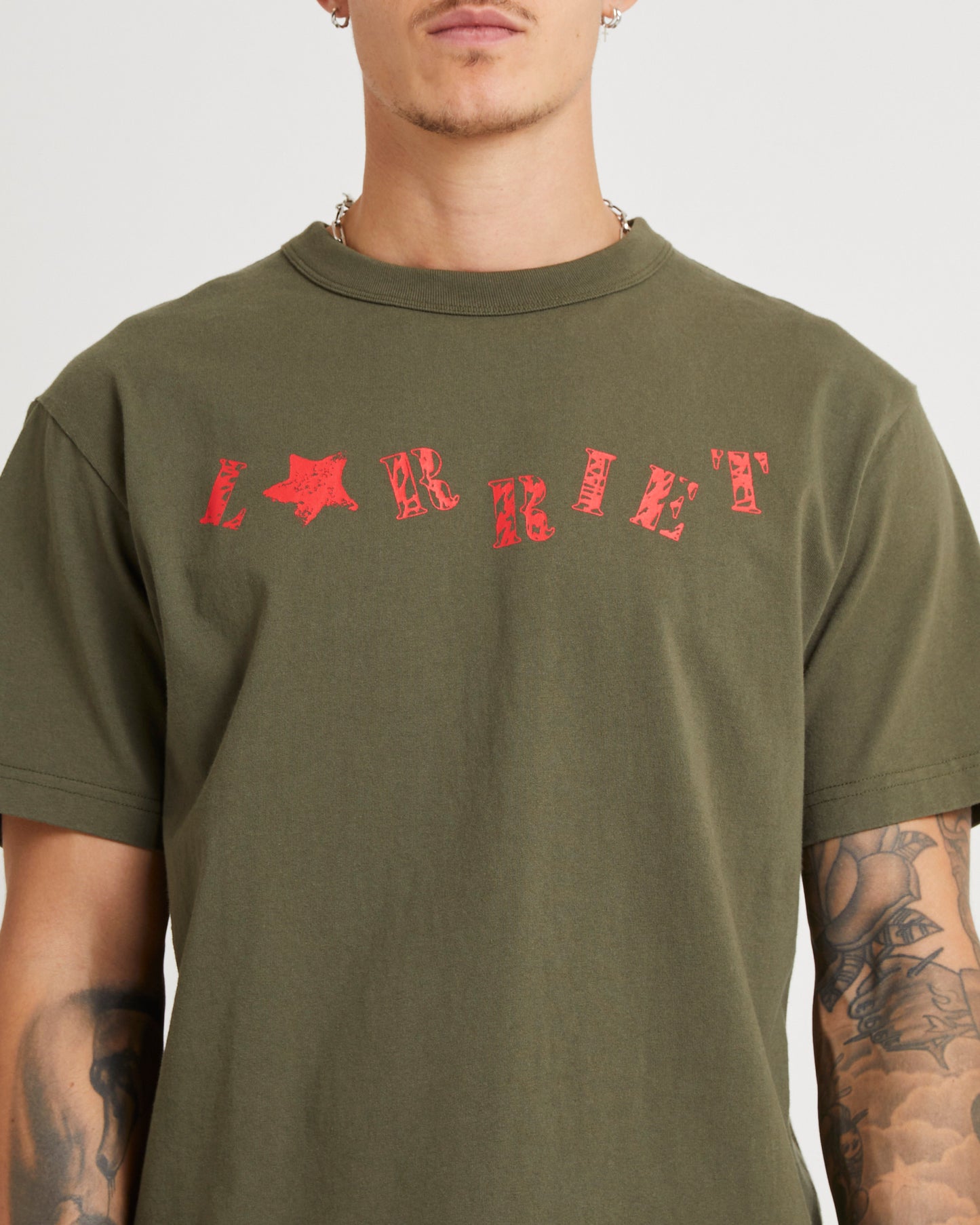 Stencil T-Shirt Army
