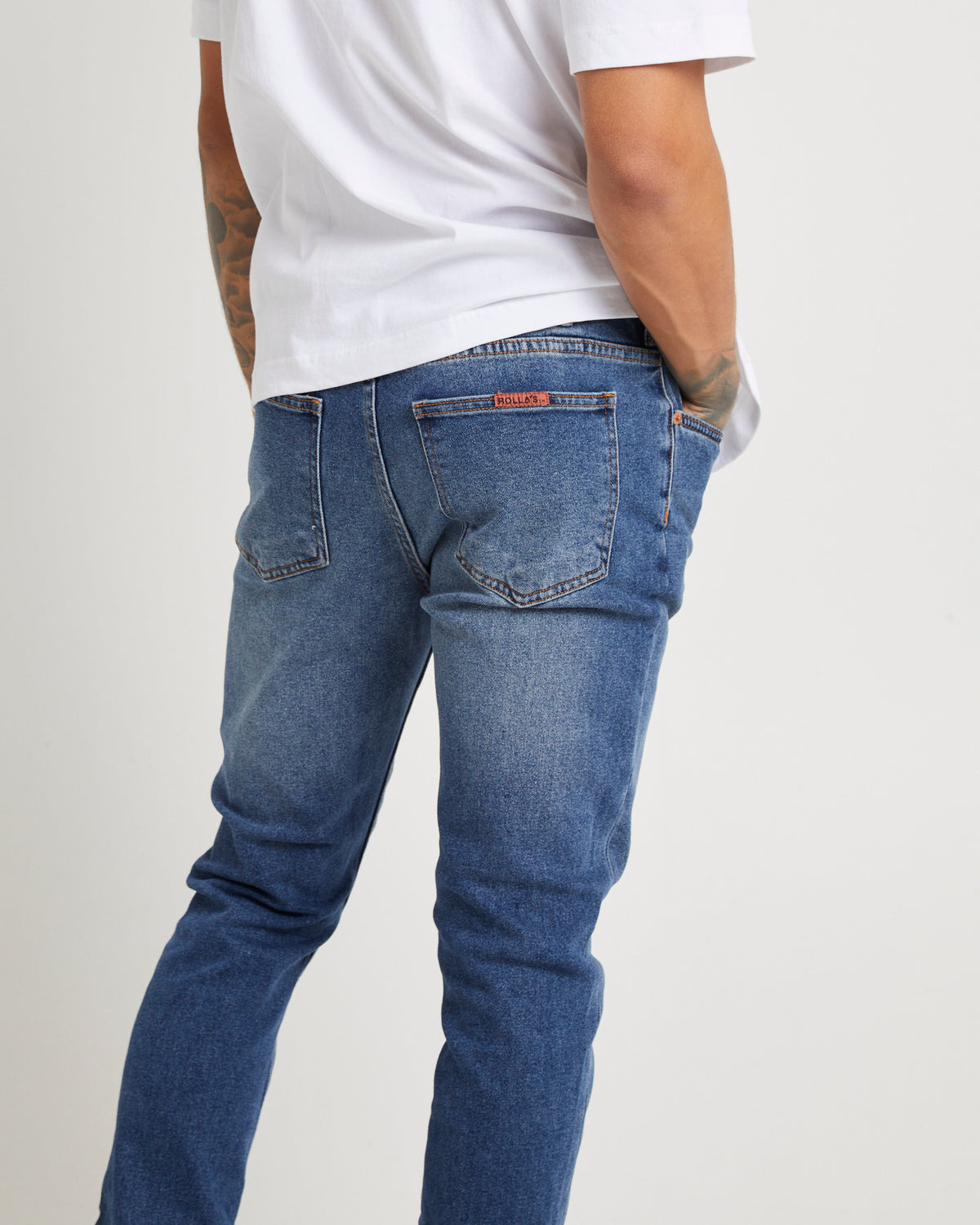 Tim Slims Razor Denim Jeans MID BLUE