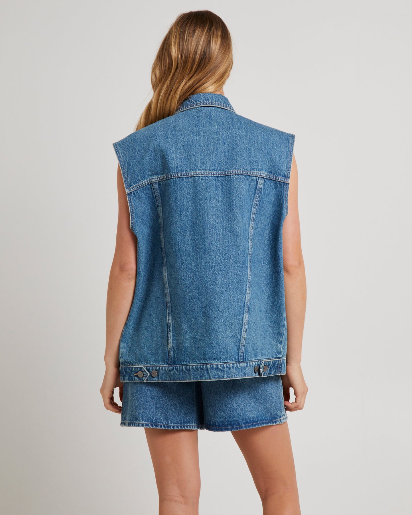 Signature Freya Oversized Denim Vest