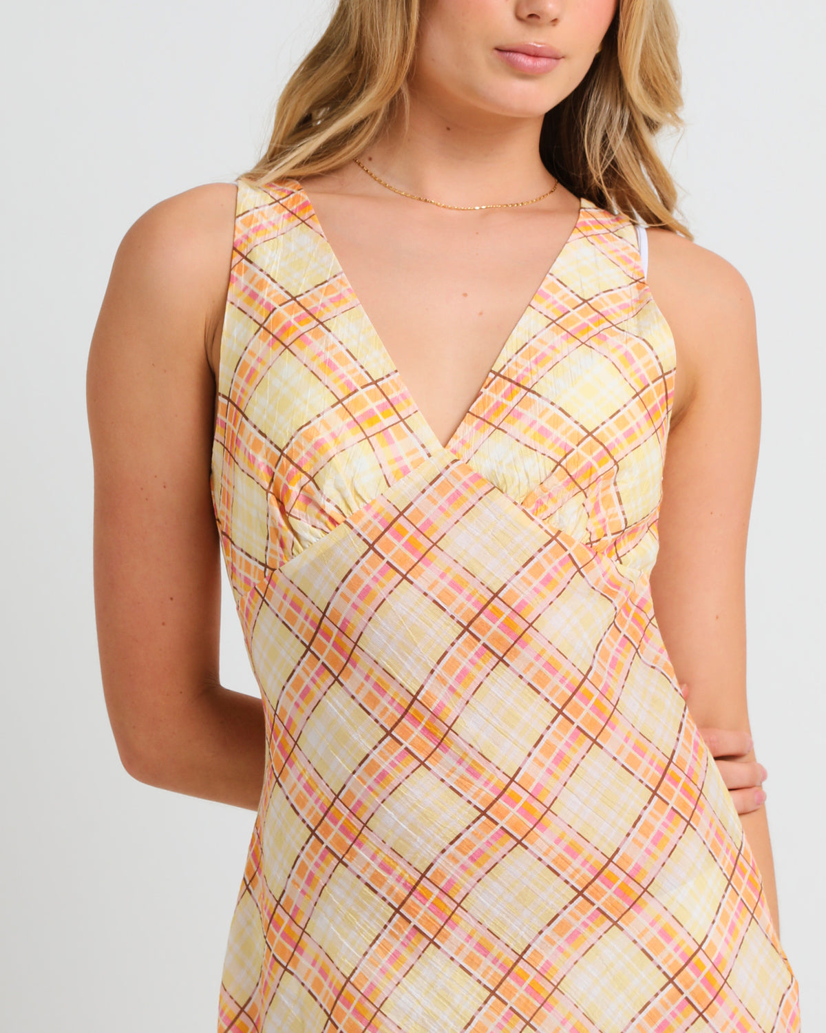 Nahla Check Slip Dress ASSORTED