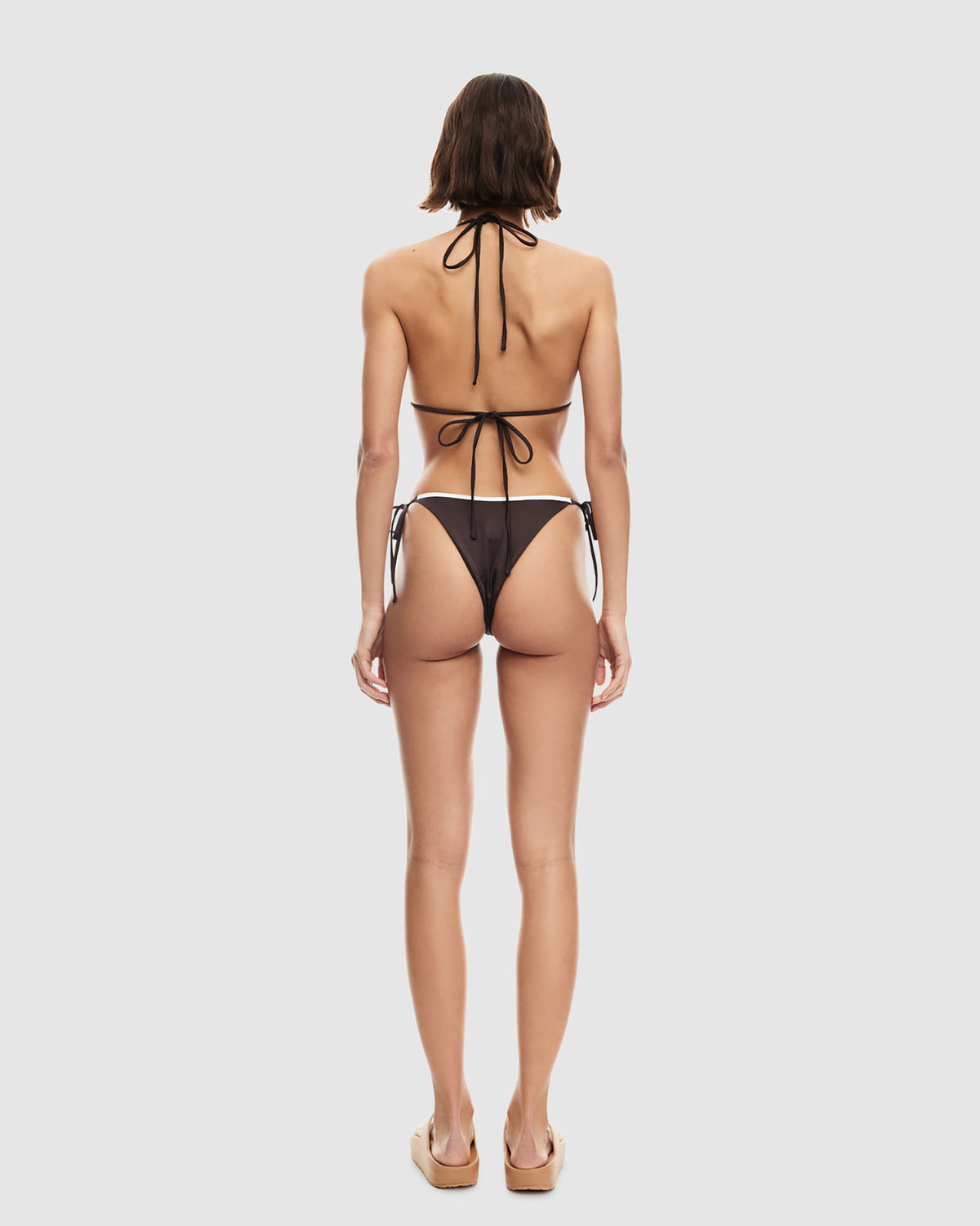 Rio Bikini Tie Bottom BROWN CONTRAST