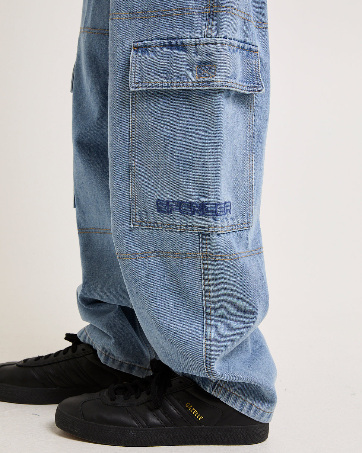 Global Cargo Pants 90S LIGHT BLUE