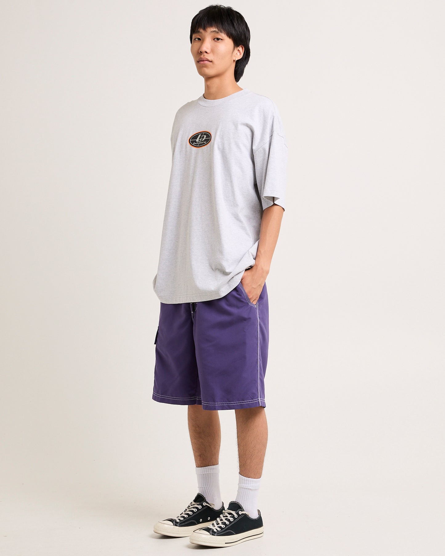 Chrome Pill T-Shirt in Light Grey Heather