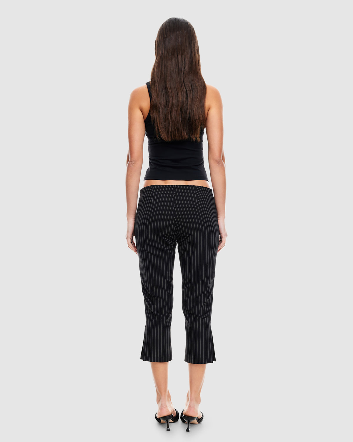 Leo Capri Pants ONYX PINSTRIPE