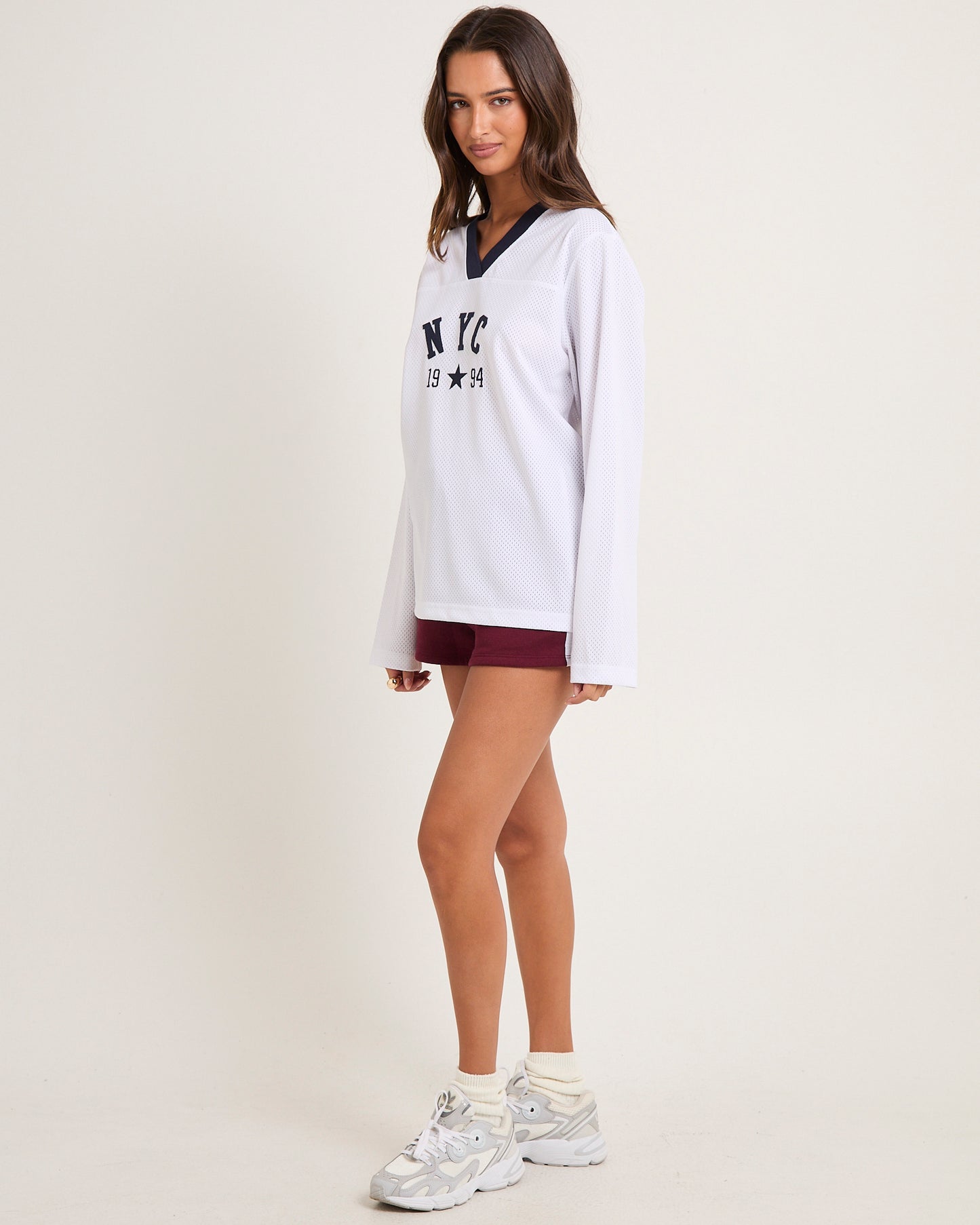 Brianna Mesh Sports Long Sleeve T-Shirt
