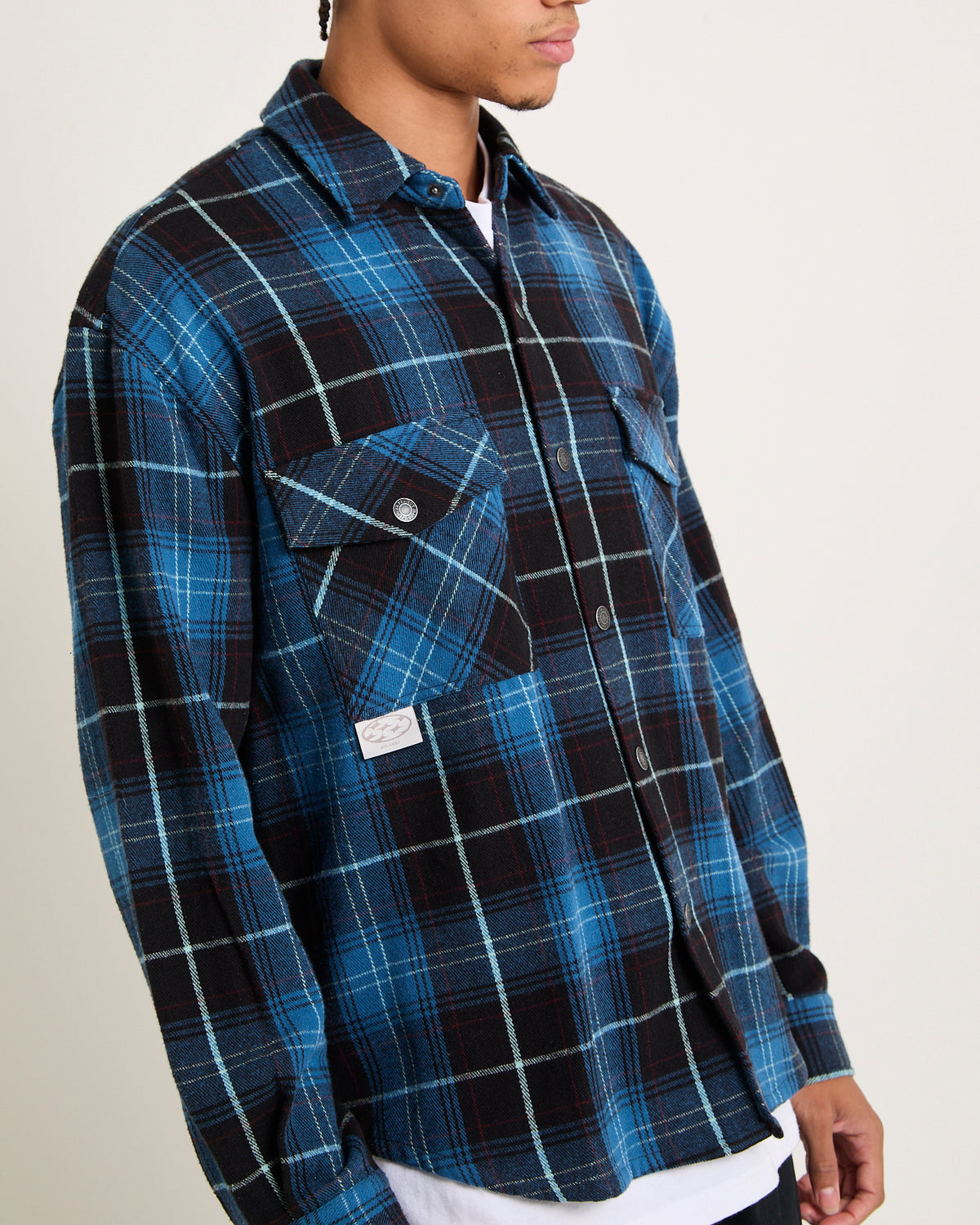 Denver Flanno Long Sleeve Shirt BLUE