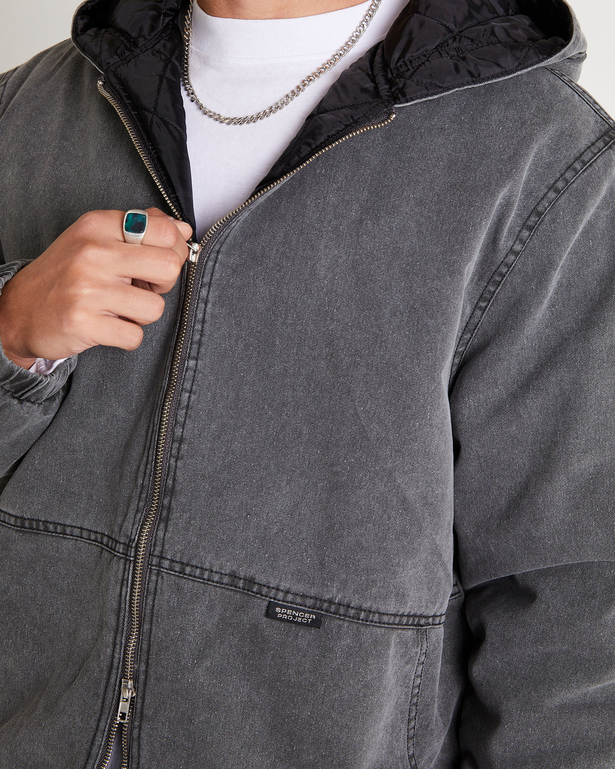 Phoenix Work Jacket WASHED BLACK