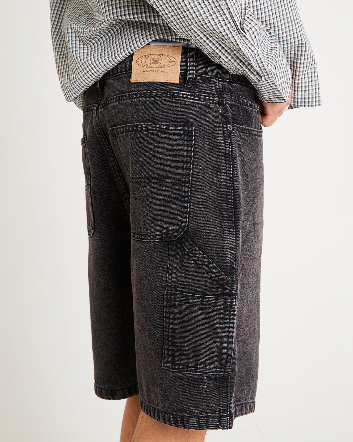 Oslo Carpenter Denim Shorts BLACK