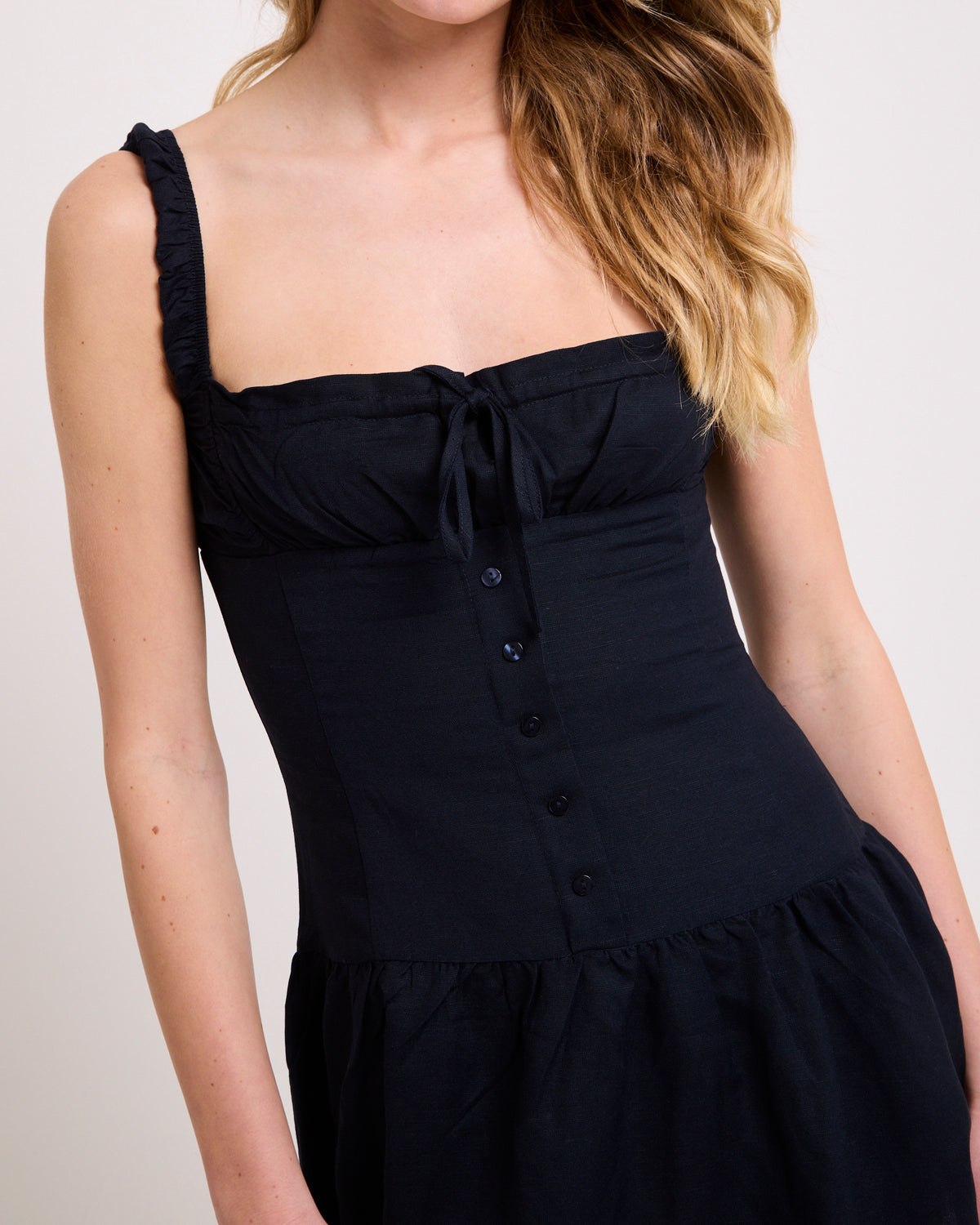 Heart Shaped Mini Dress NAVY