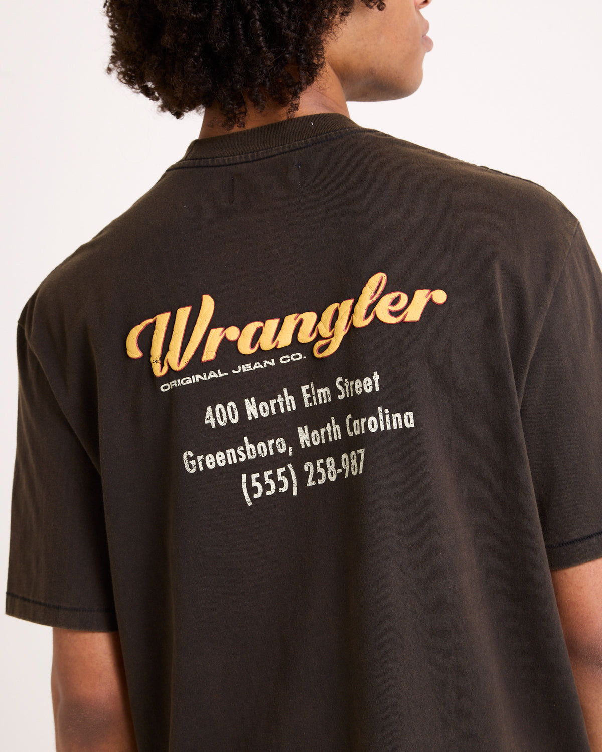 North Elm Slacker T-Shirt WORN BLACK
