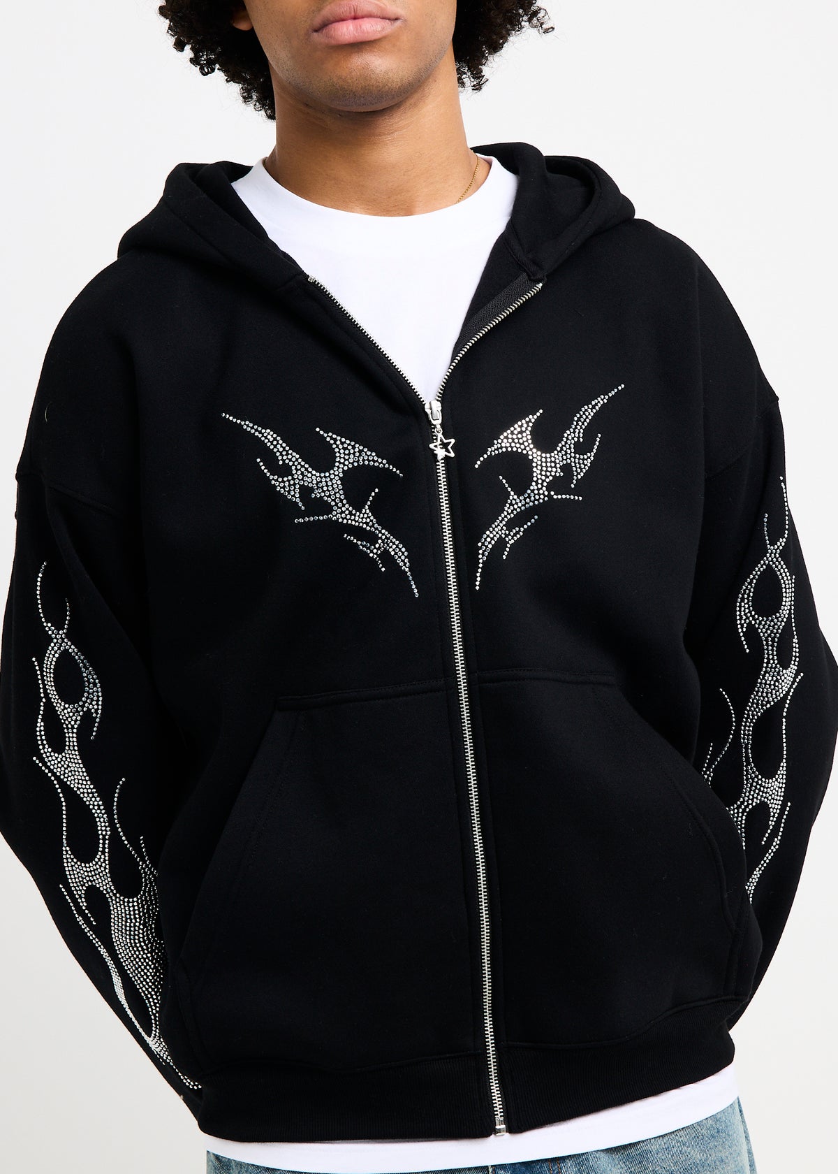 Tank Zip Hoodie BLACK