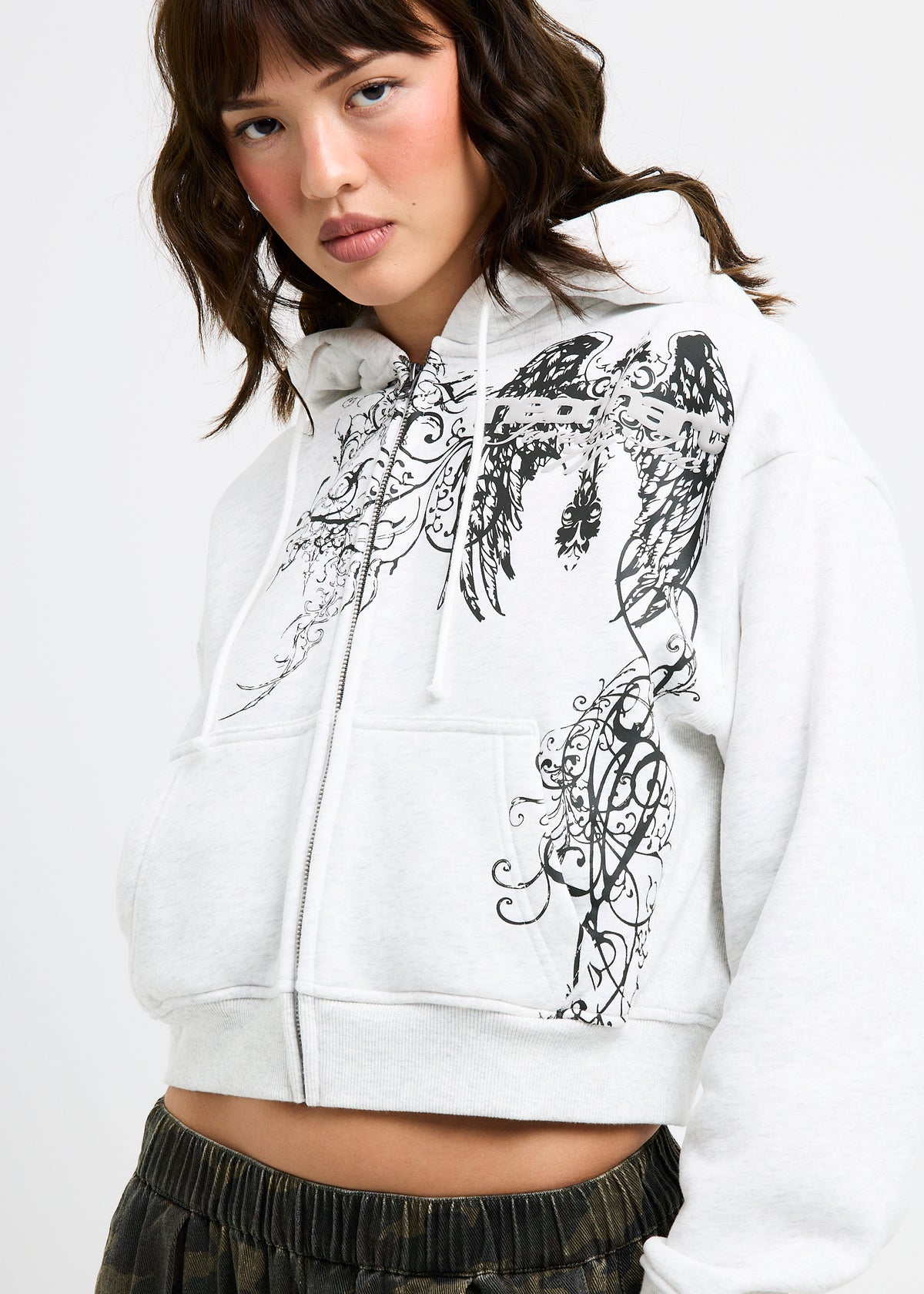 Missy Furry Hoodie GREY