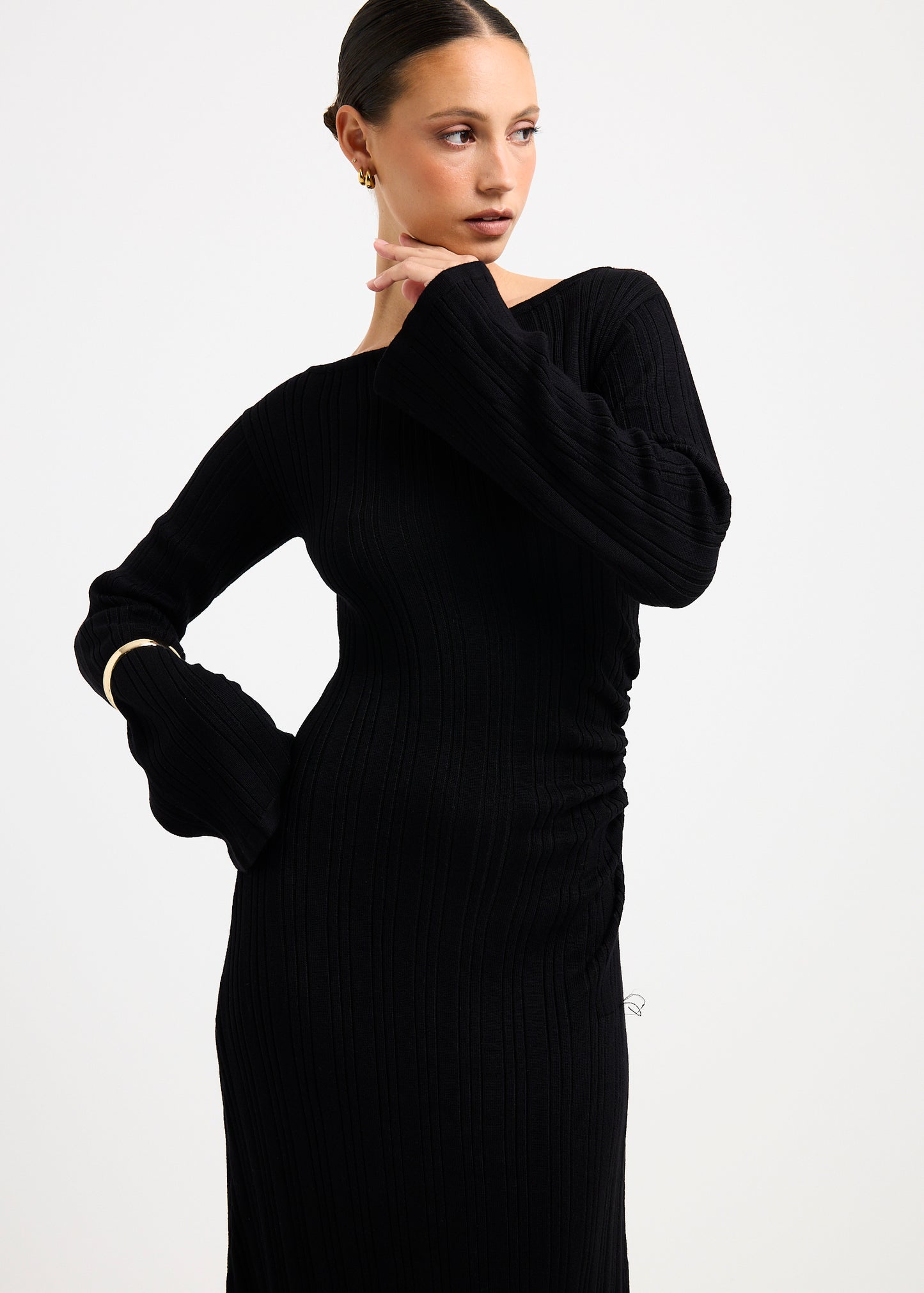 Peyton Off Shoulder Knit Maxi Dress