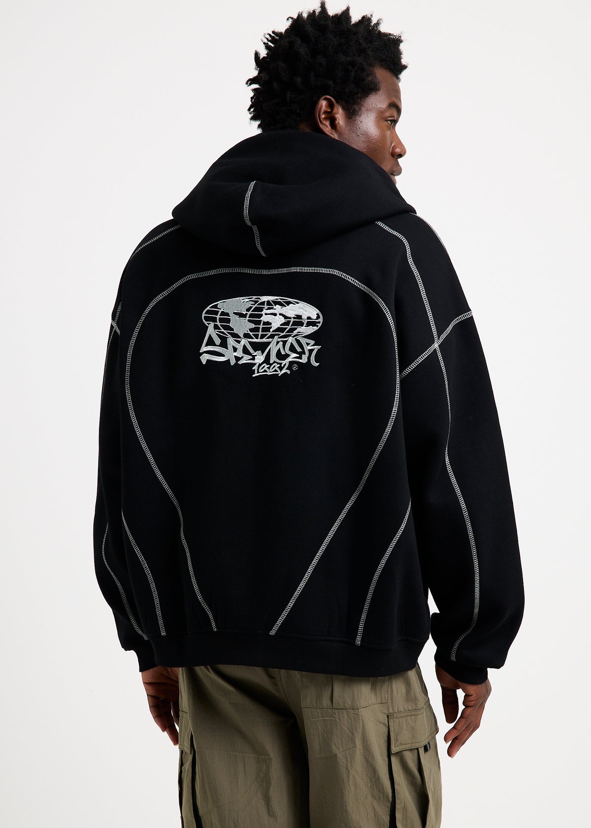 Harring Zip Hoodie BLACK