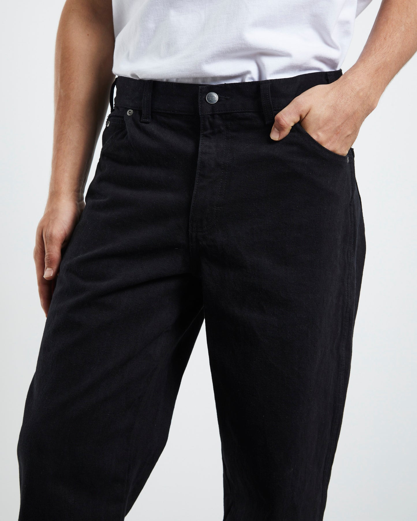 13293 Relaxed 5 Pocket Loose Jeans Black