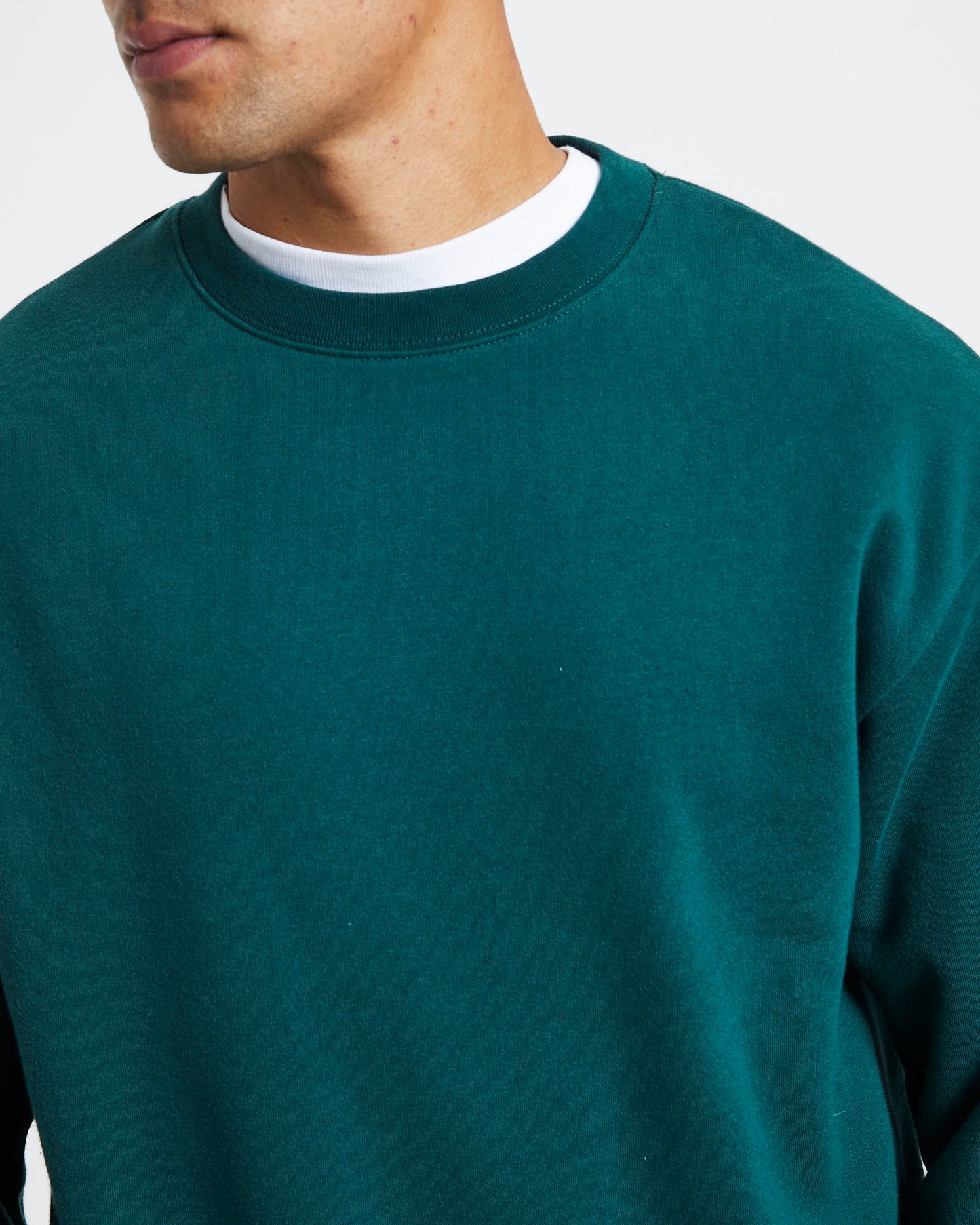 Crew Jumper Bottle Green