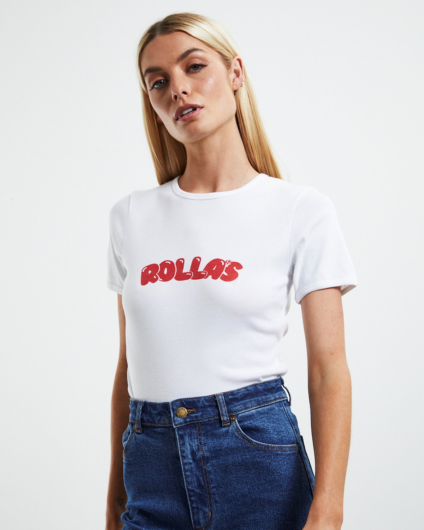 Bubble Baby Rib T-Shirt White