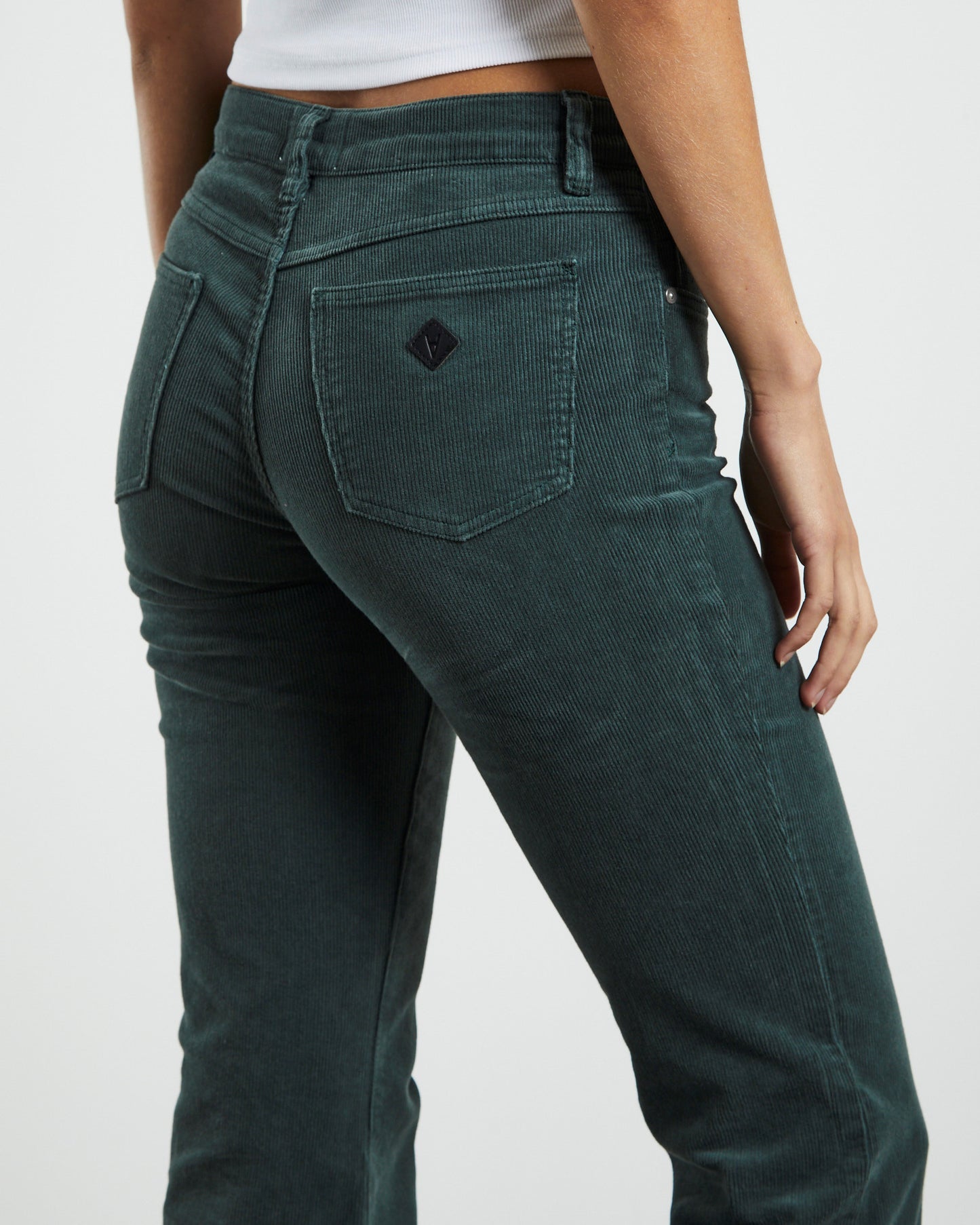 A 99 Low Boot Jeans 90's Green Cord