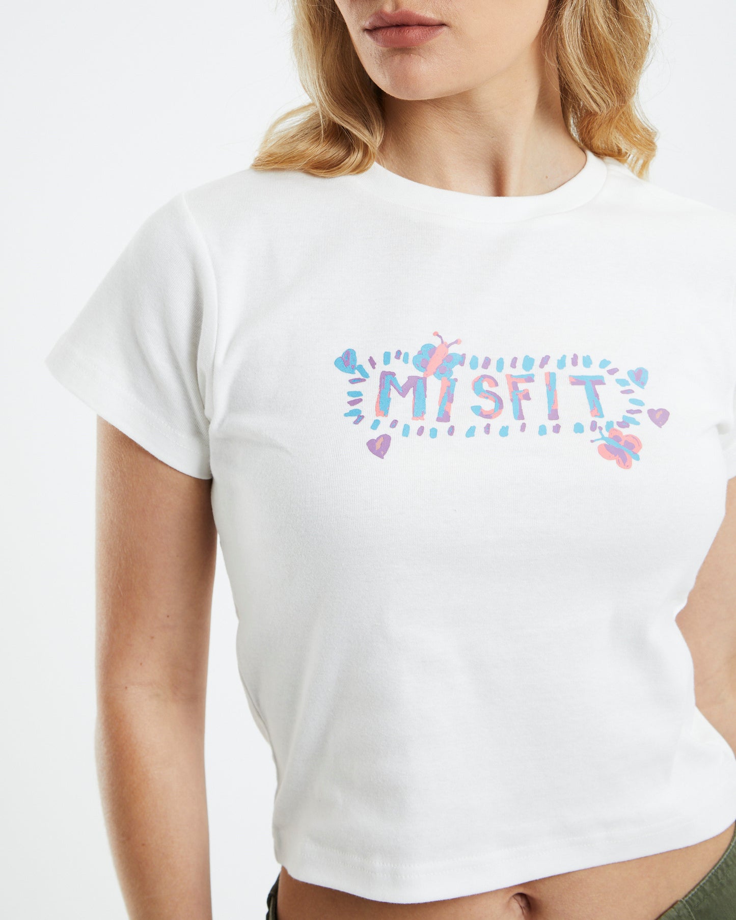 Friends & Strangers Rib Tee Washed White