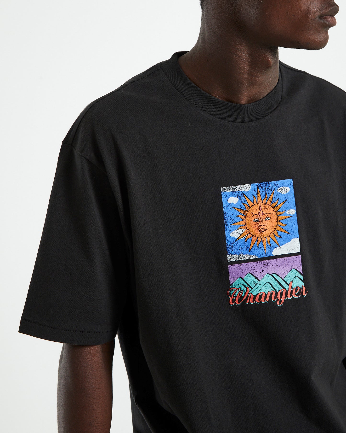 Solar Baggy T-Shirt Worn Black