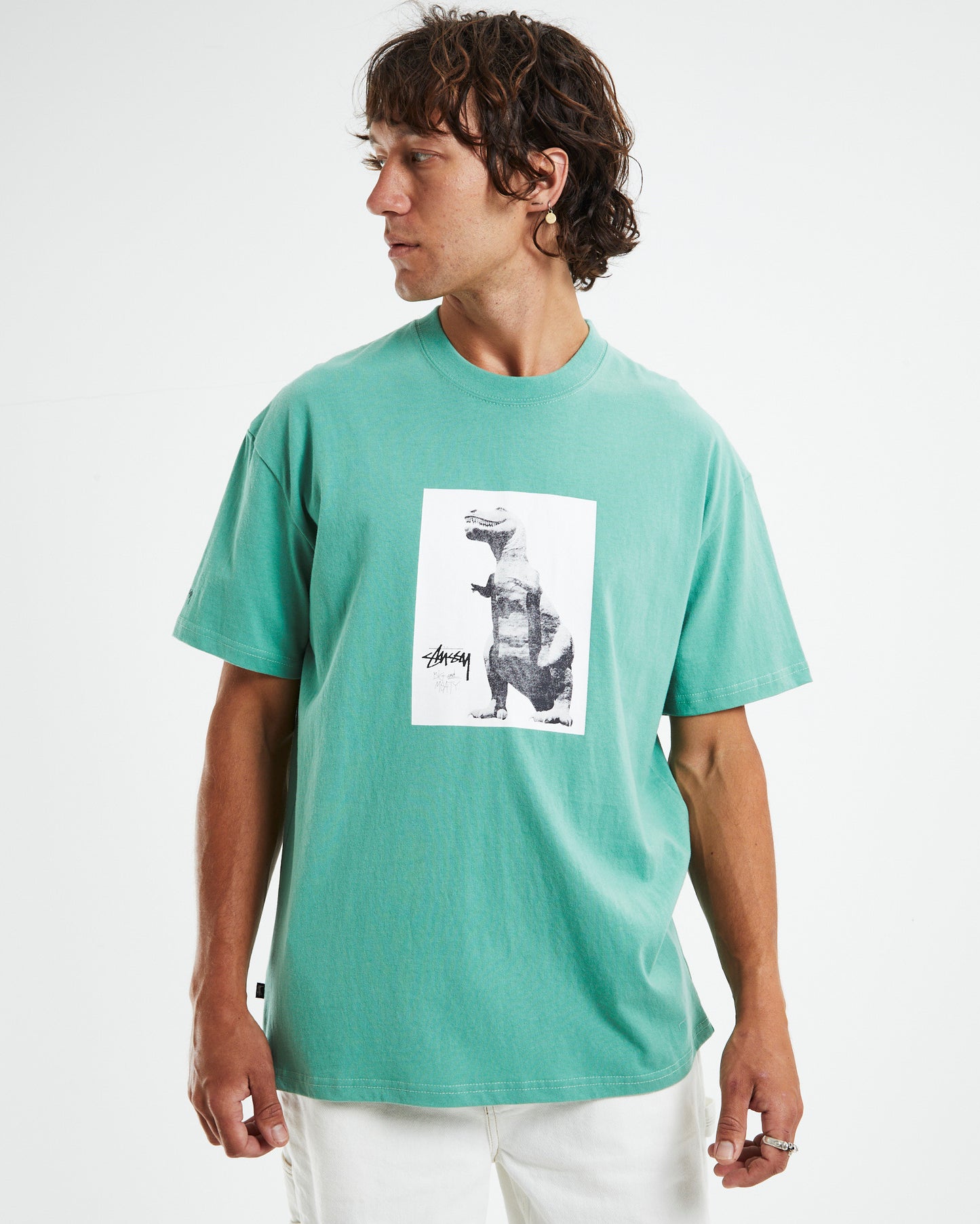 Big and Meaty Short Sleeve T-Shirt Pigment Tea Green