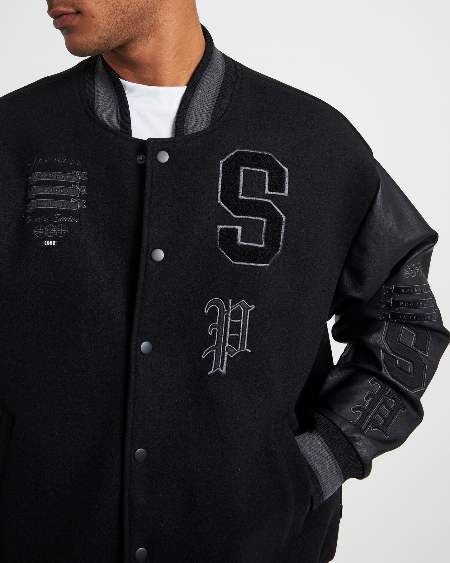 World Series Letterman Jacket Black
