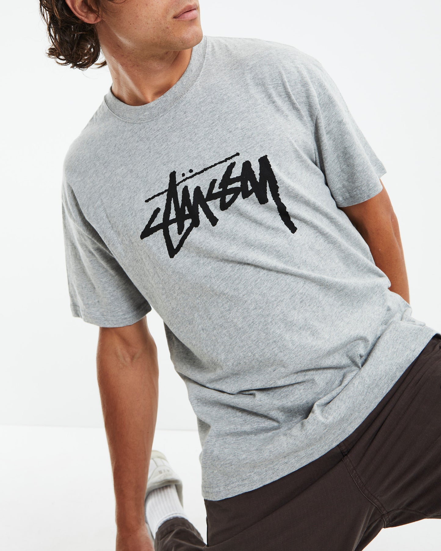 Solid Stock Short Sleeve T-Shirt Strong Grey Marle