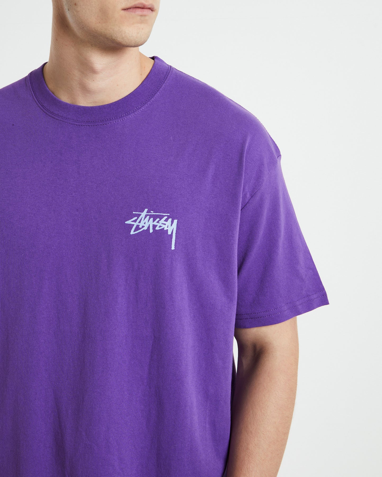 Two Dice Short Sleeve T-shirt Bright Violet