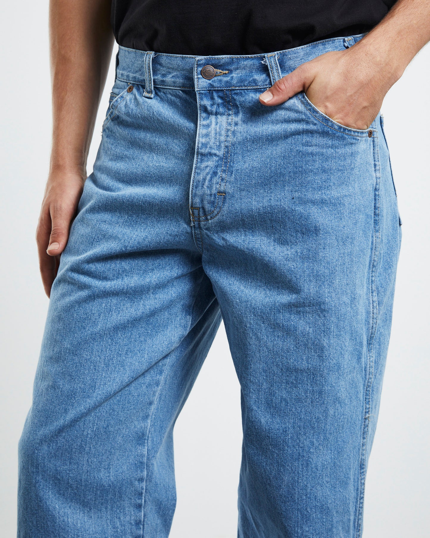 13293 Relaxed 5 Pocket Loose Denim Jeans