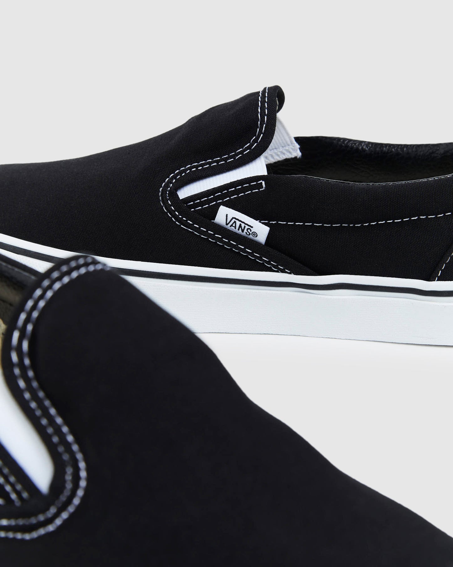 Classic Slip On Sneakers Black/White