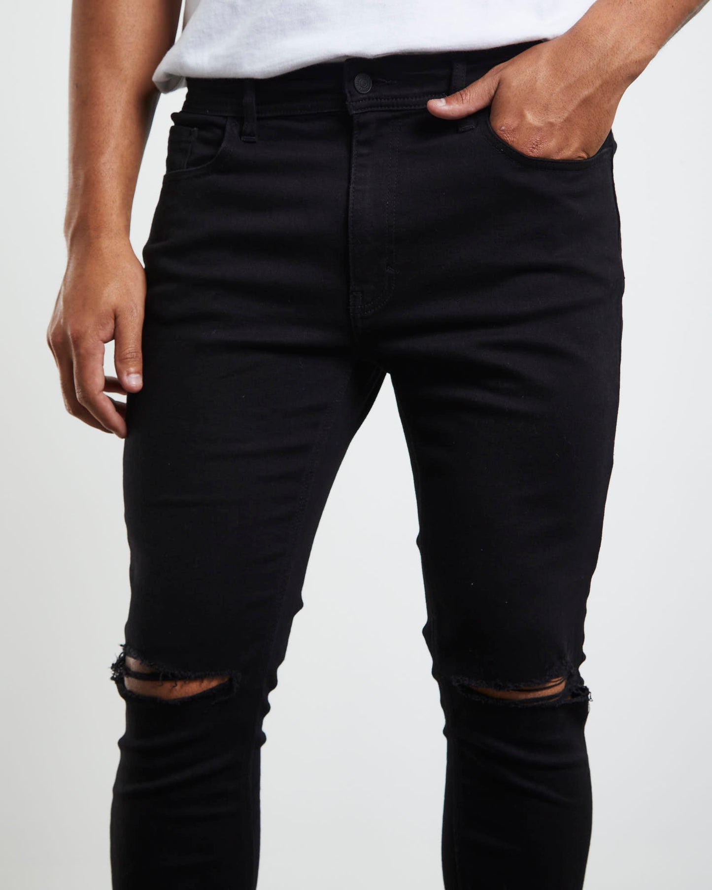 Z-Roller Skinny Denim Jeans Delta Destroy