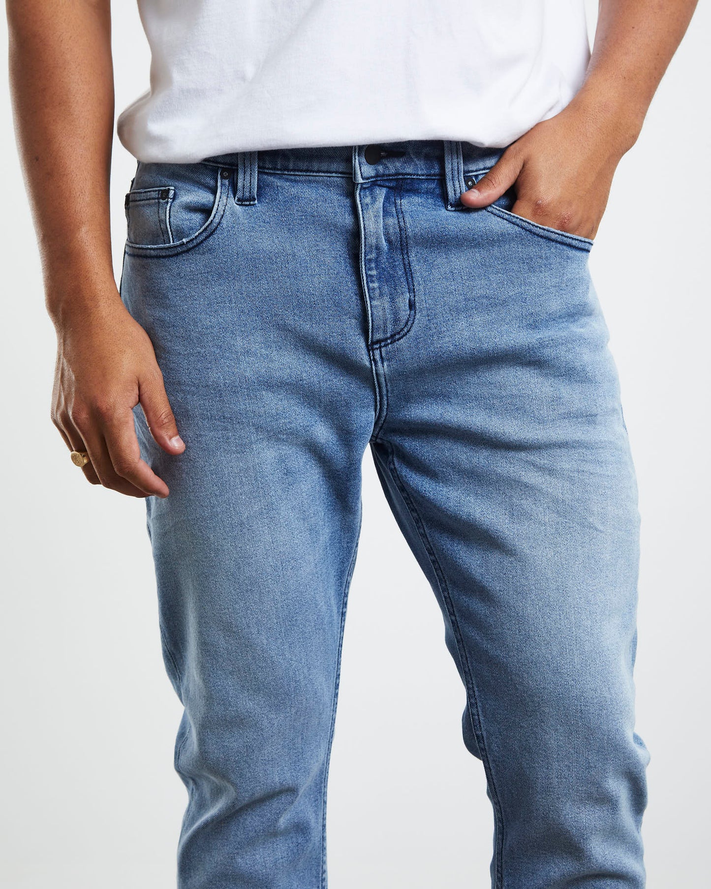 Tim Slim Denim Jeans Fast Time Worn