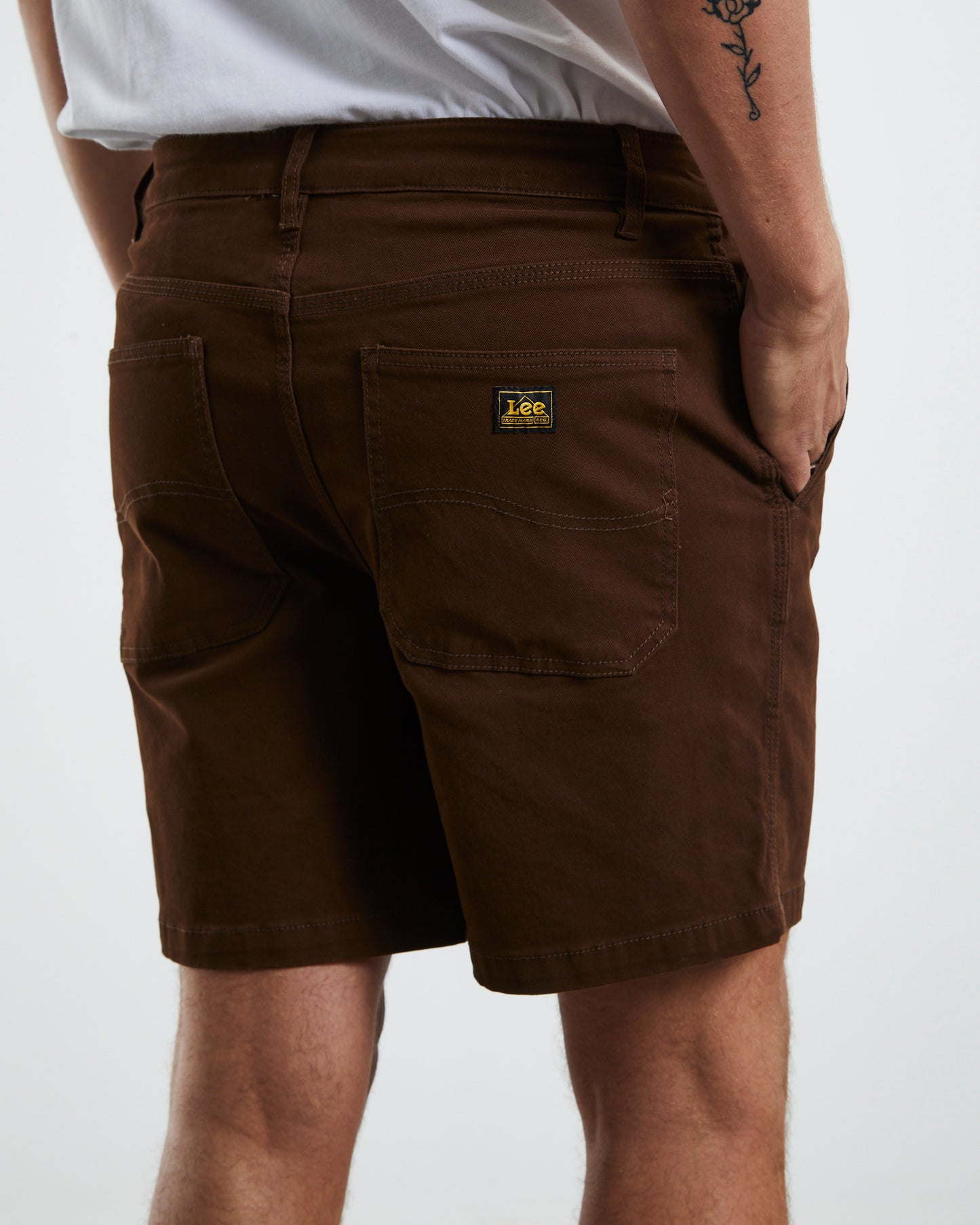 Union Drill Shorts Bark Brown