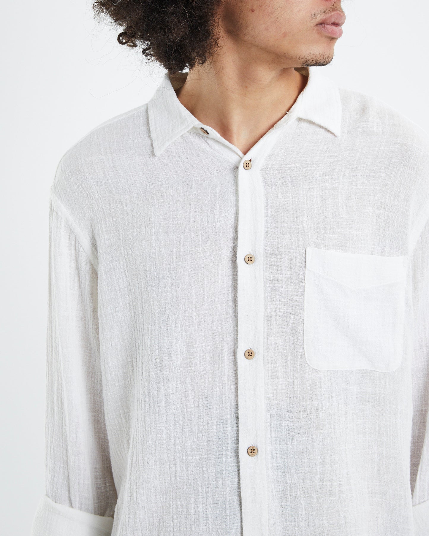 Louie Long Sleeve Shirt Off White