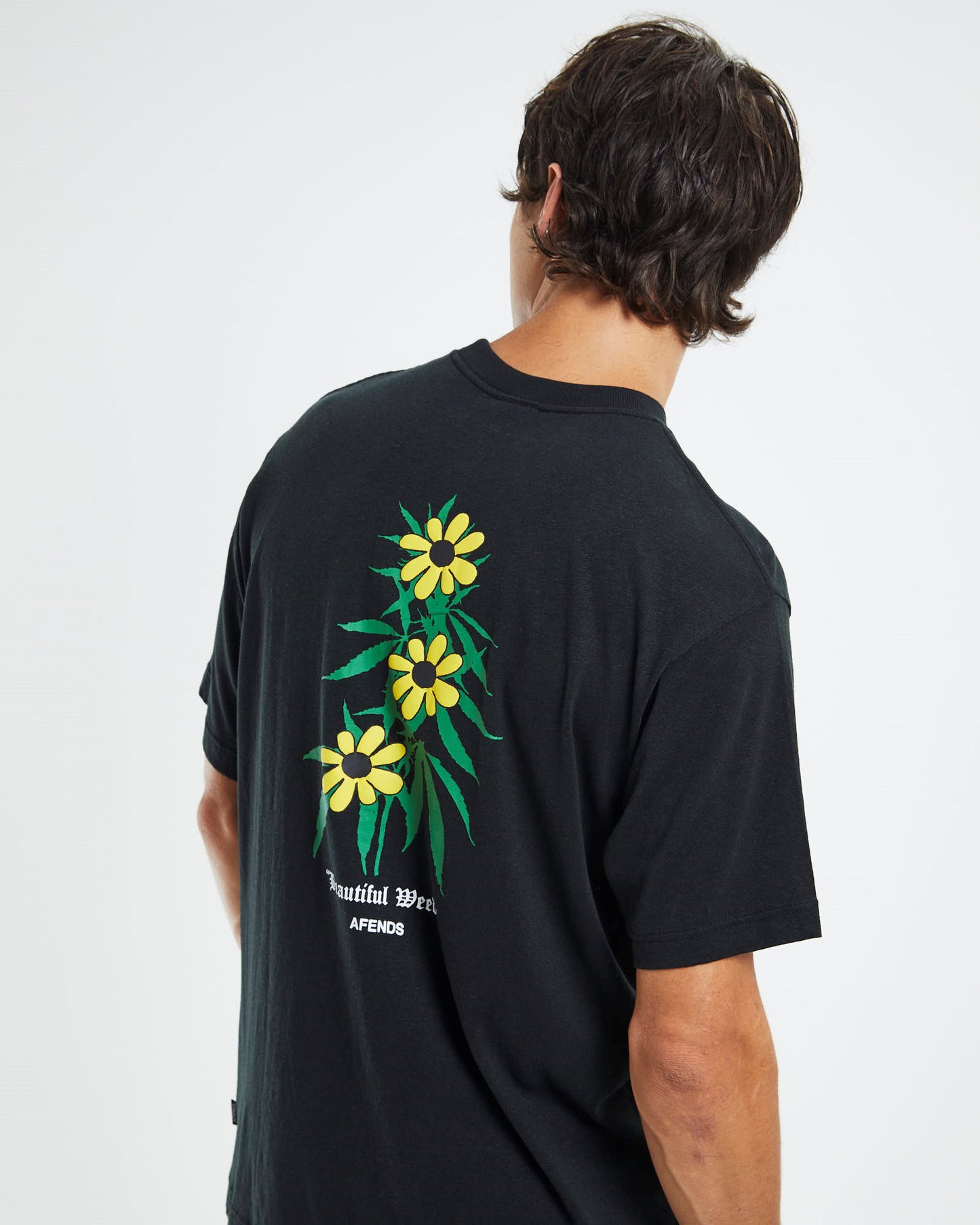 Beautiful Weeds Hemp T-Shirt Black
