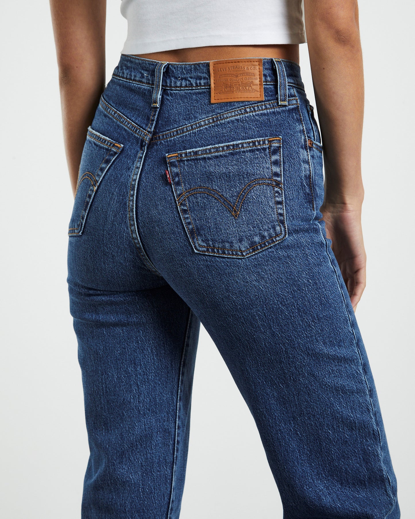 Ribcage Straight Jeans Valley View Blue