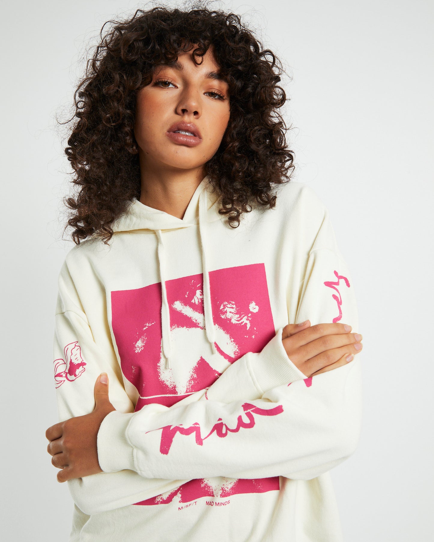 Are We Sleeping Oversized Hoodie White