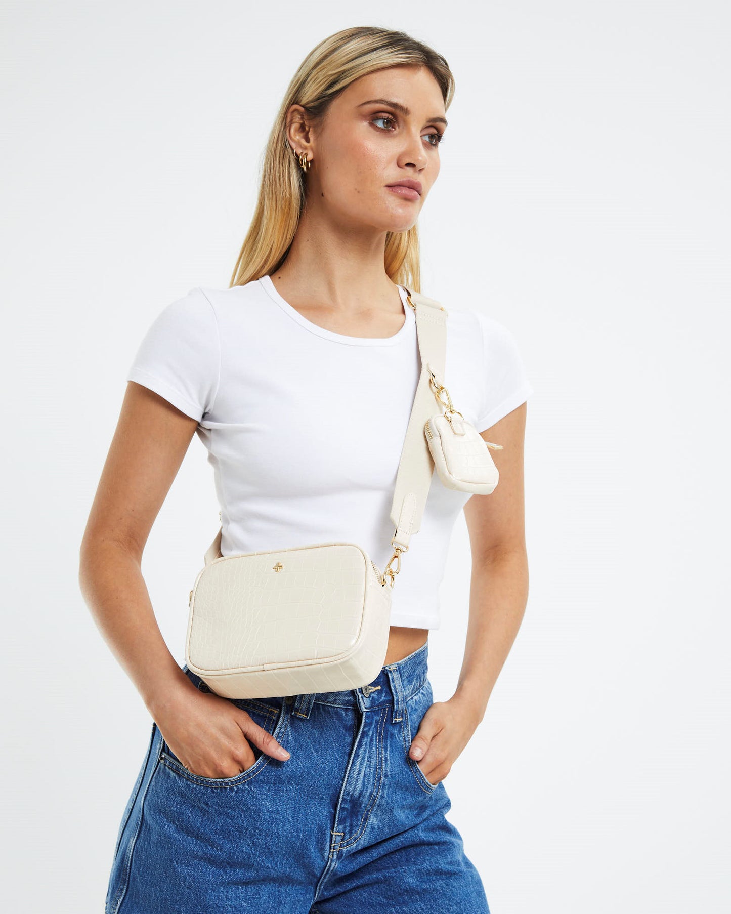 Justice Bag Croc Almond