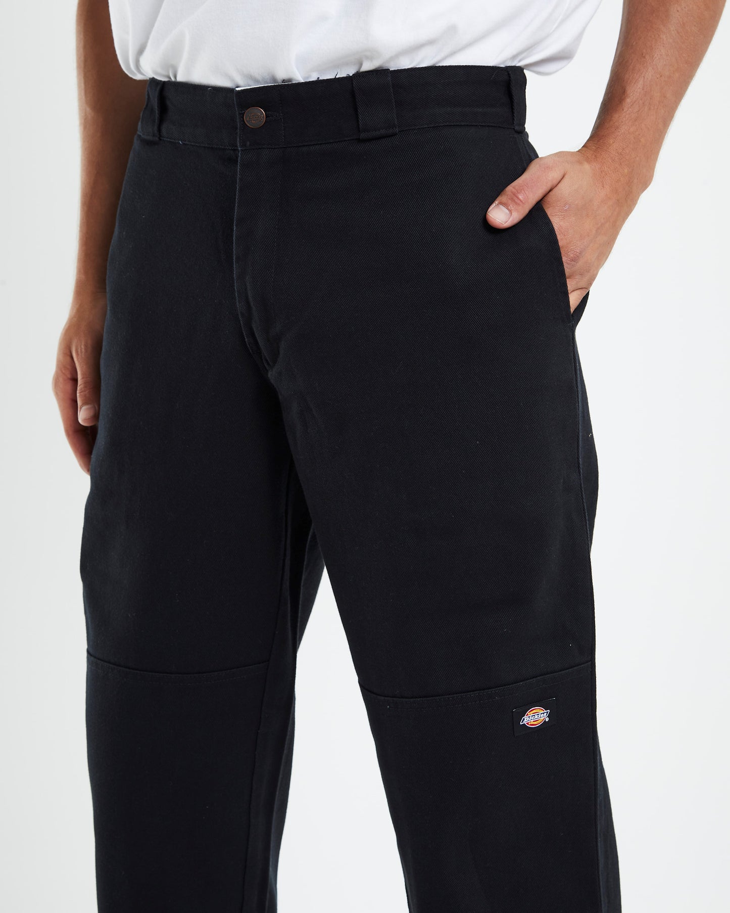85-283 Double Knee Jeans Black