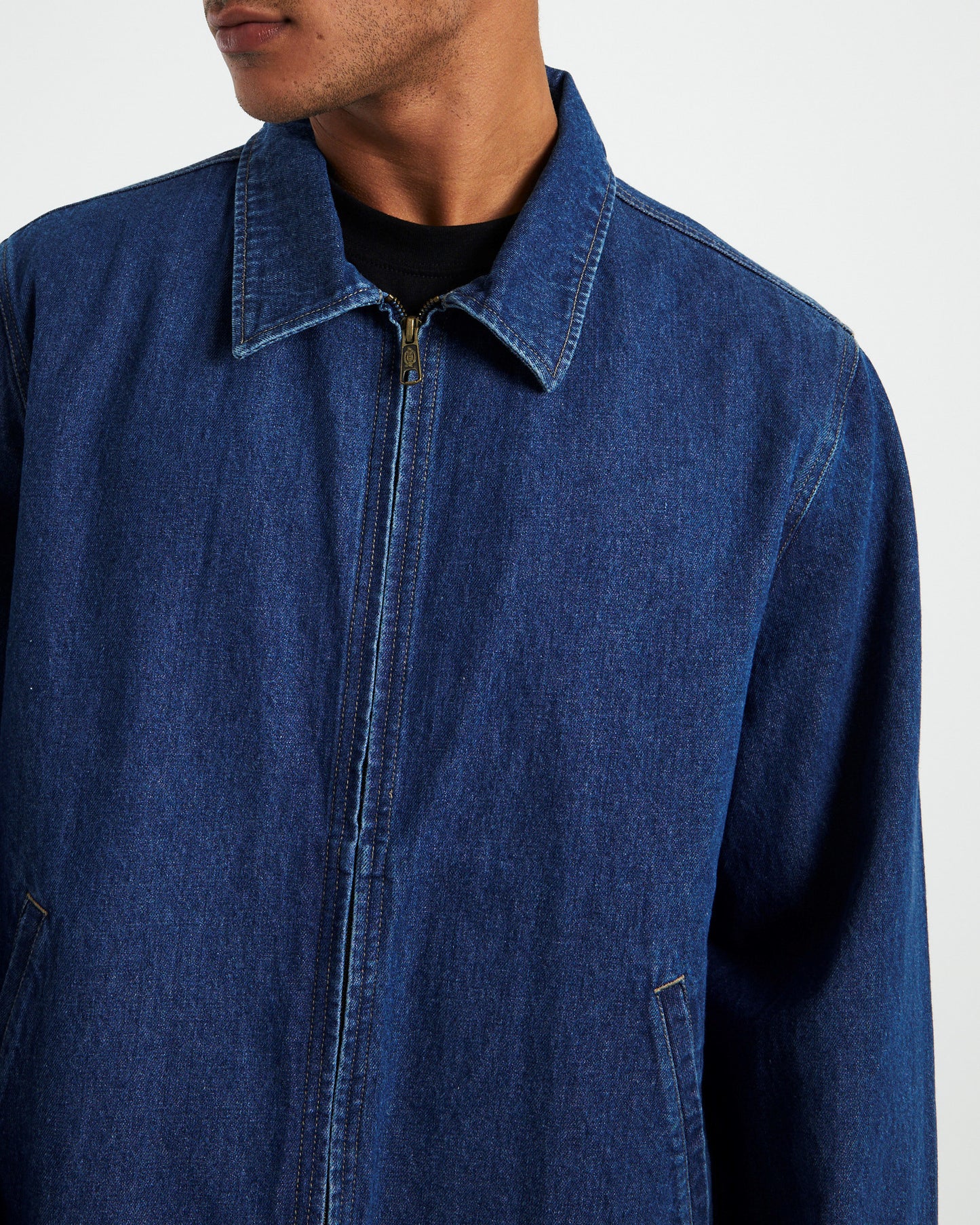 Eisenhower Denim Jacket Stone Washed Indigo Blue