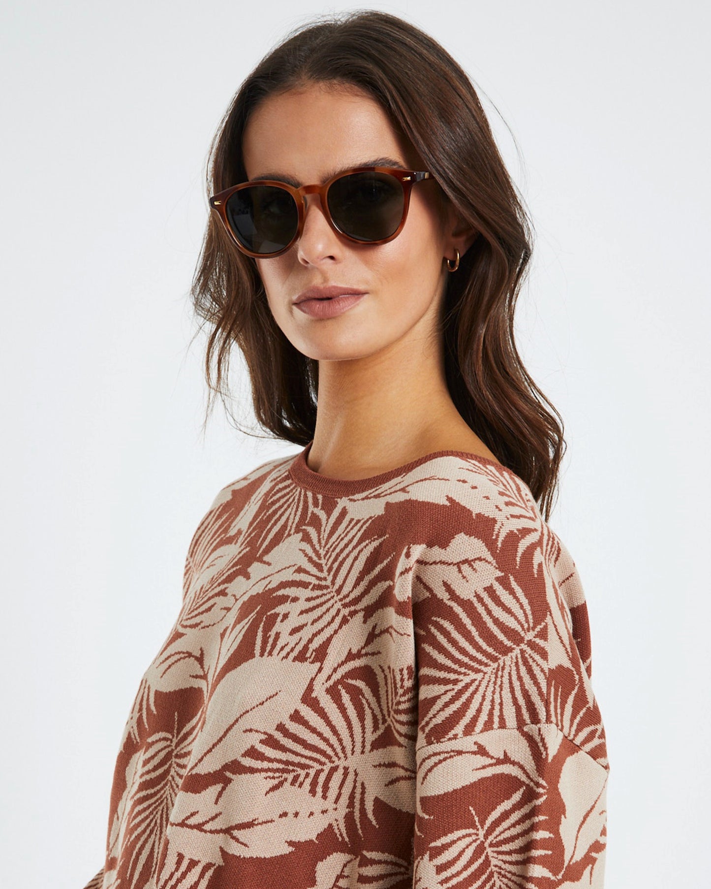 Bandwagon Sunglasses Vintage Tort/Green Mono