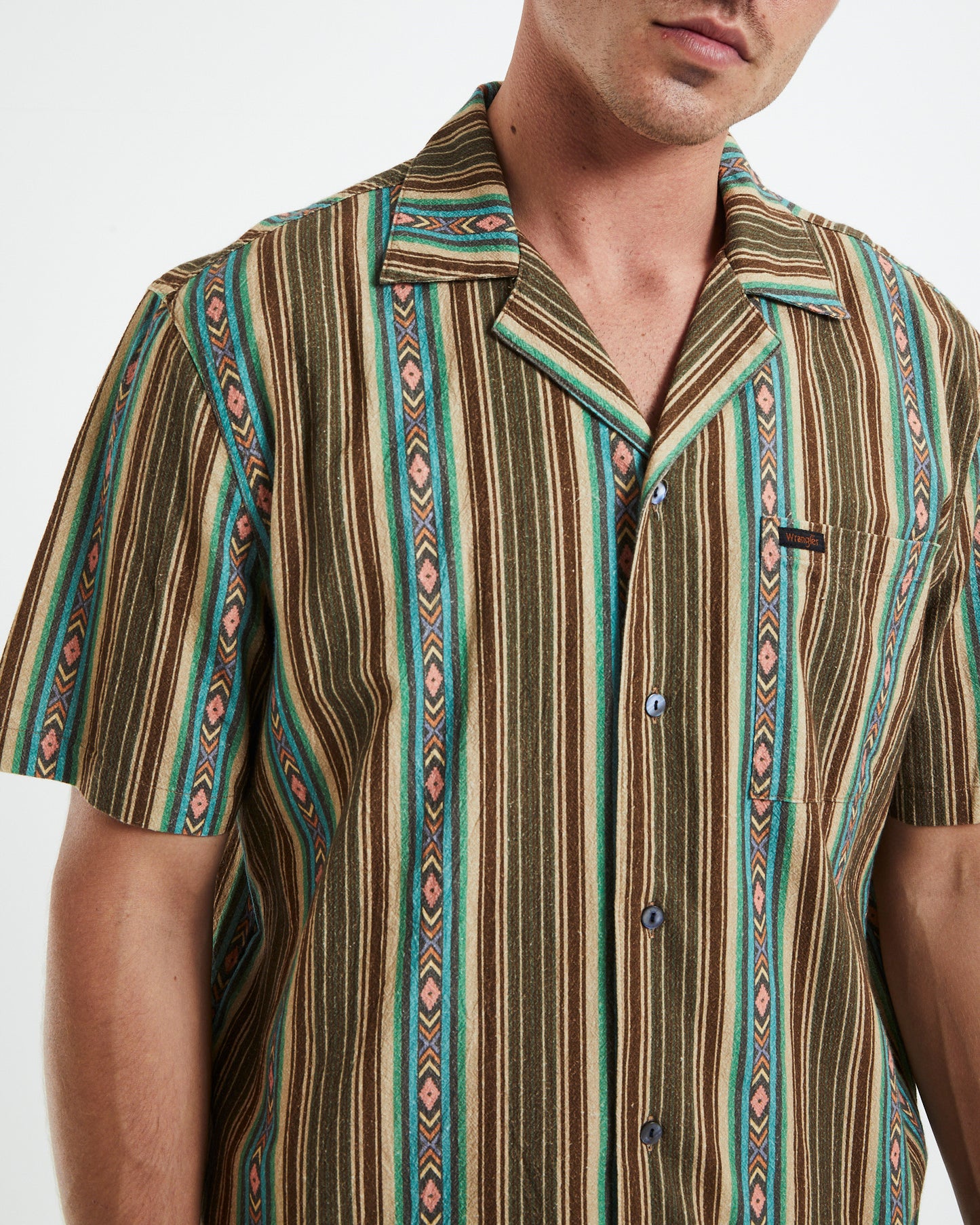 Resort Short Sleeve Shirt Tide Stripe Multi