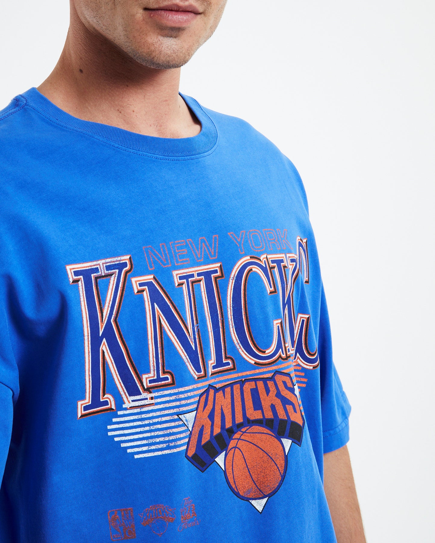 Underscore T-Shirt Knicks Faded Royal Blue