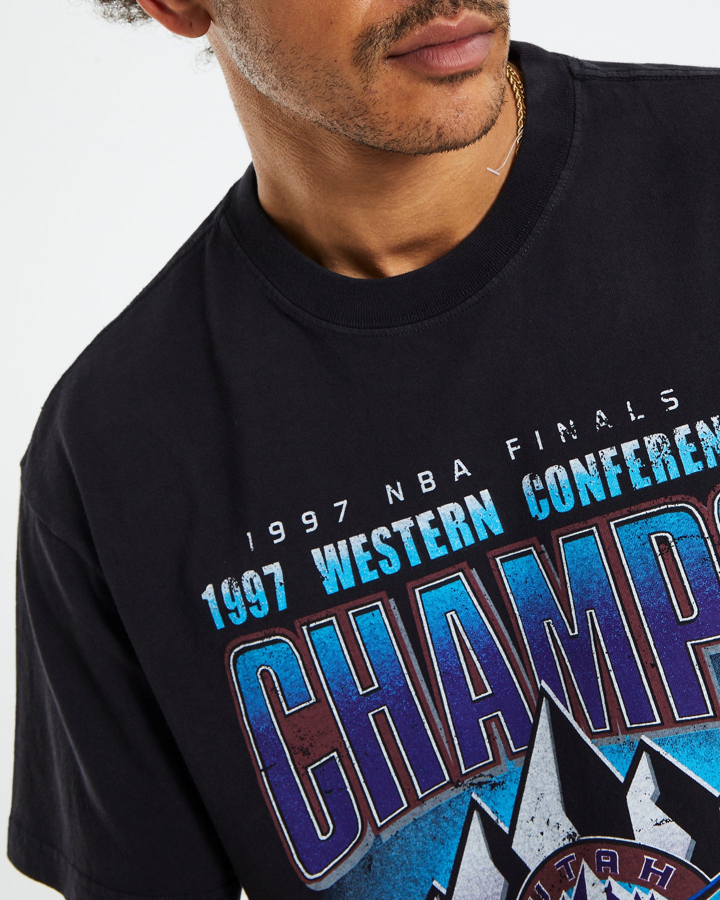 1997 Conference Champions T-Shirt Faded Black