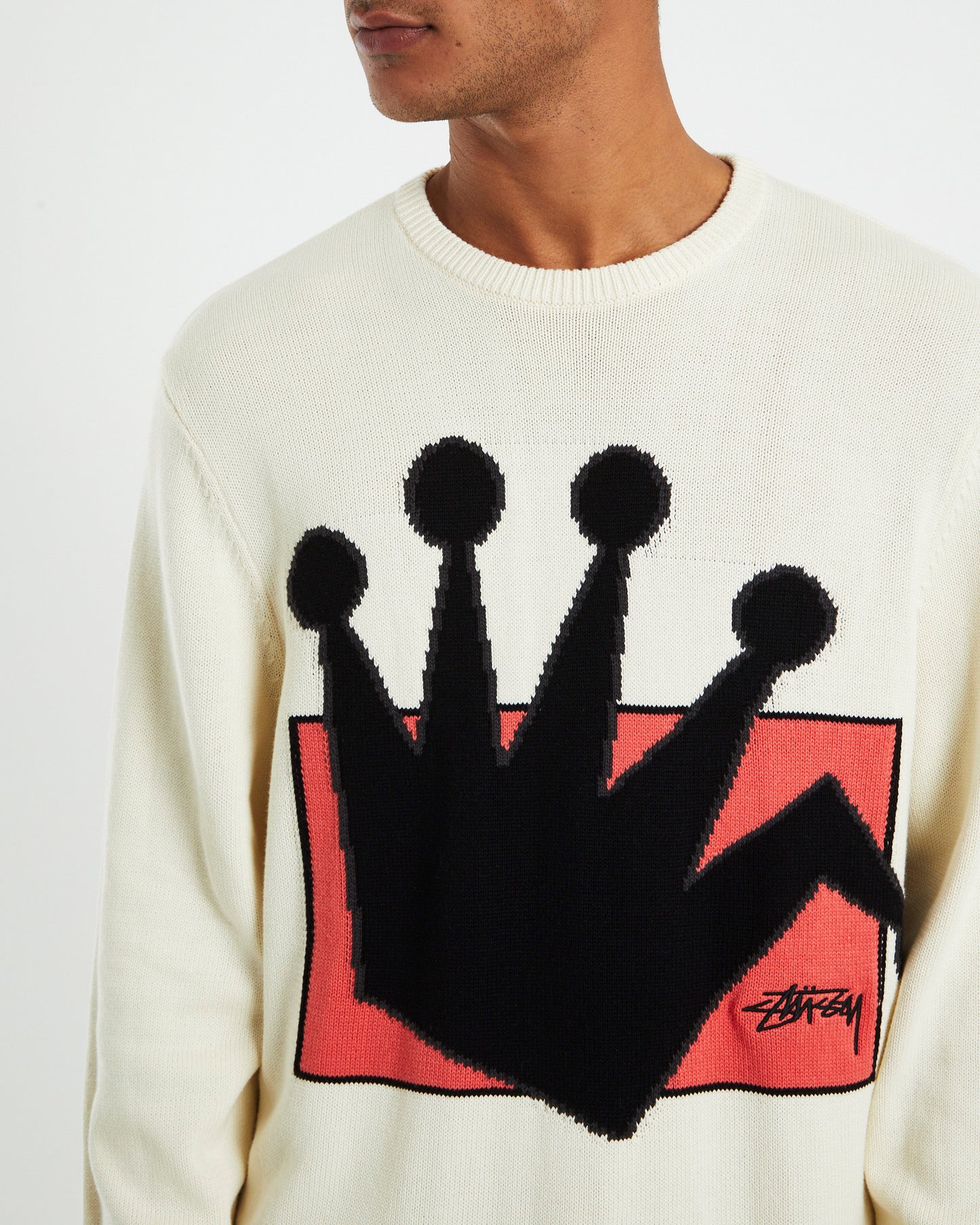 LB Crown Knit Crewneck Natural White