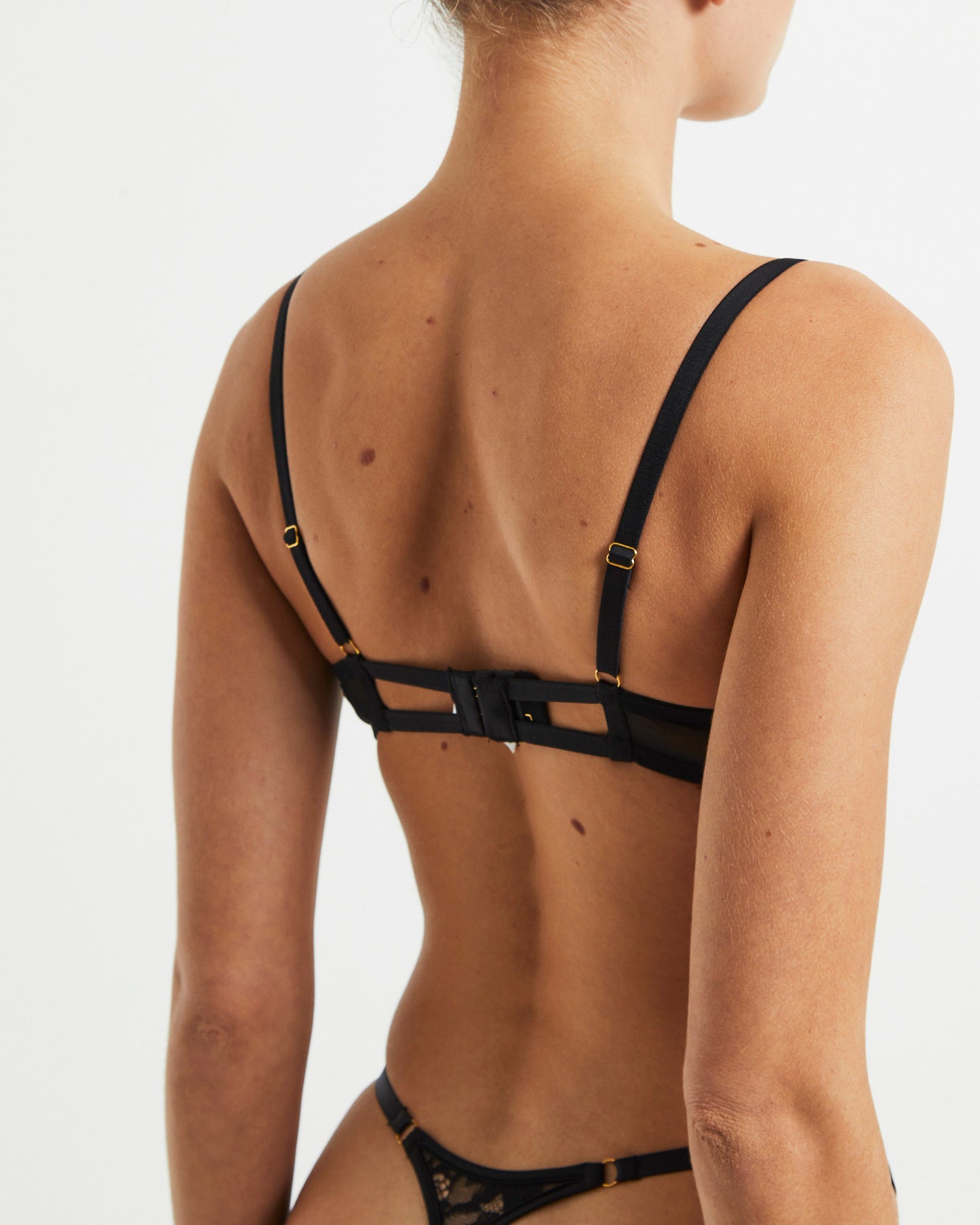 Rico Embroidered Mesh Thong