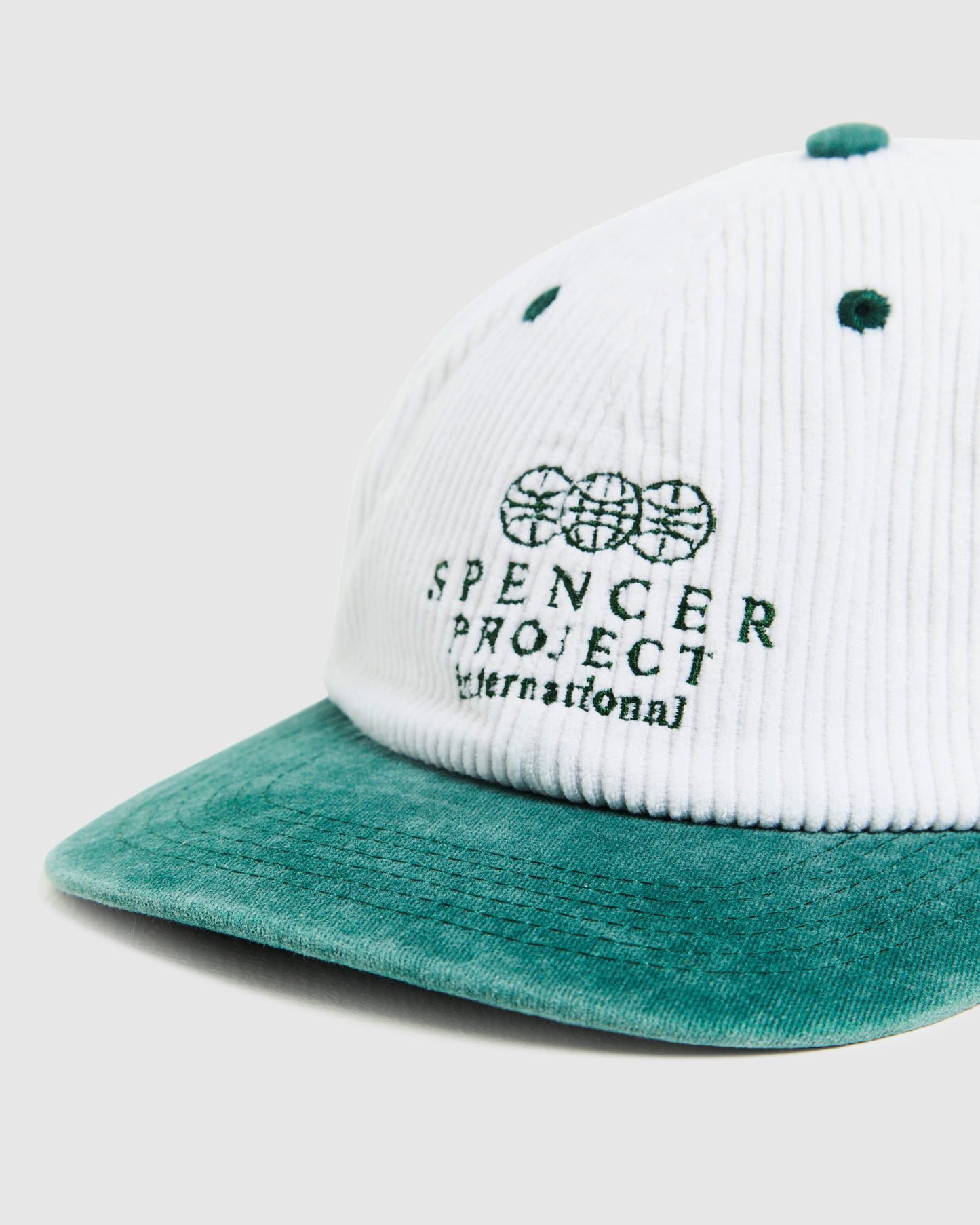 Court Cord Cap Ecru/Green