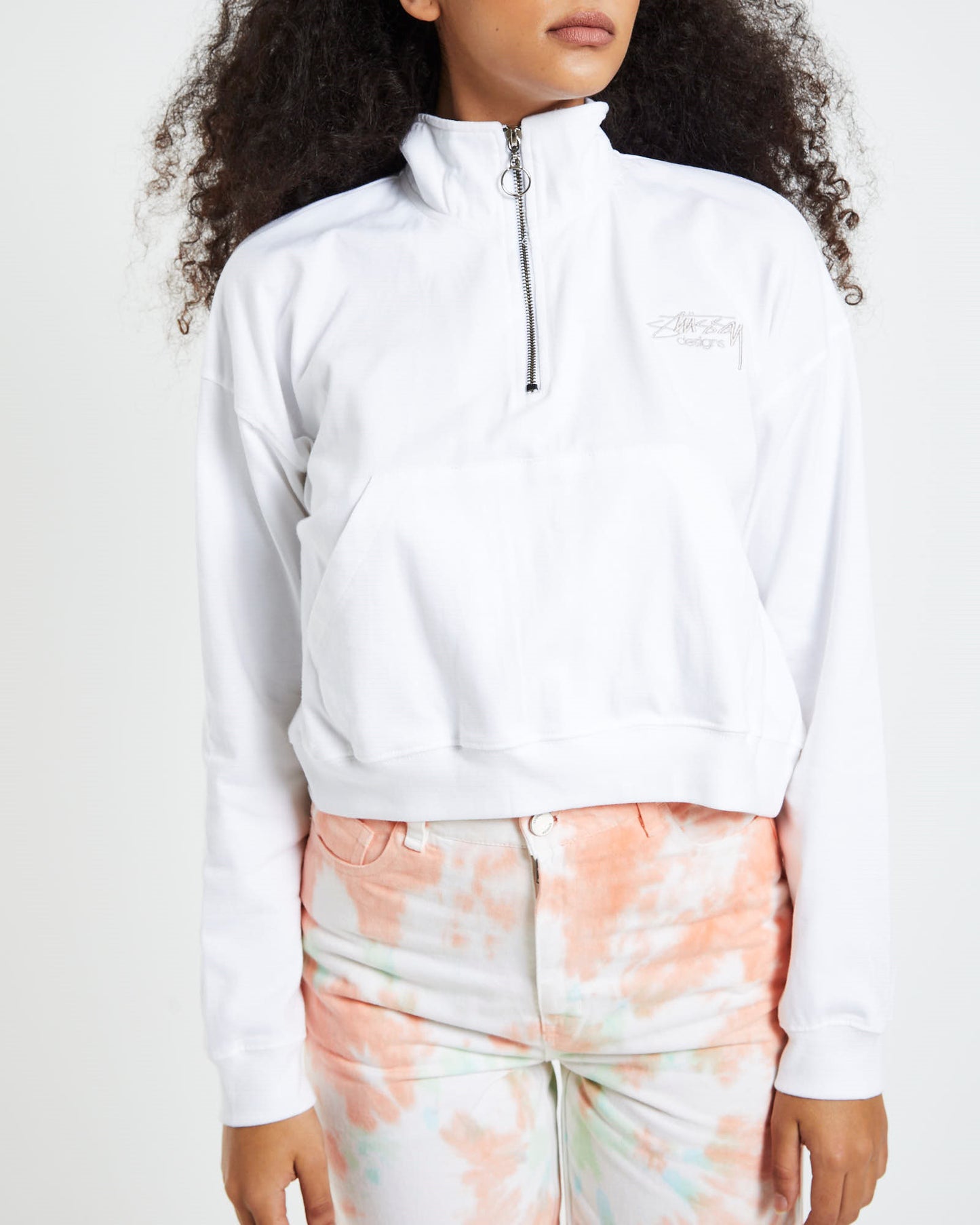 Daytona 1/4 Zip Rugby Jumper White